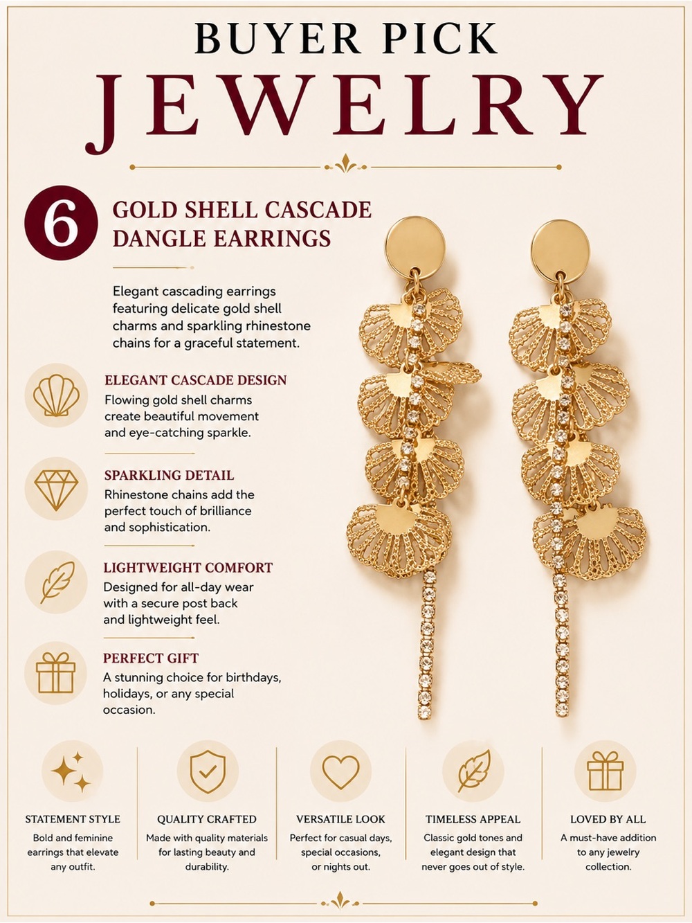 BUY NOW: Buyer Pick- Wo Hoo Earrings - Picture 7 of 13